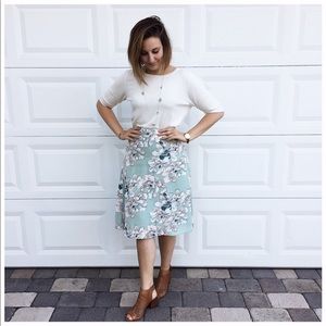 Ann Taylor factory midi skirt